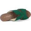 image:imageAllegra K Womens Platform Sandal Block Heel  4 34 inches Heel Slides Slingback Comfortable Faux Suede perfect for Evening Party Wedding Date NightGreen