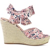 image:imageAllegra K Womens Platform Sandal Wedge Heels  4 12 inches Heel Espadrille Bow Comfortable Fabric perfect for Evening Party Wedding Date NightPink