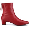 image:imageAllegra K Womens Square Toe Block Heels Ankle Boots  Low Heeled Back Zip ChunkyHeel 18 Inches Party Halloween days Christmas Days Dating EveningRed
