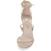 image:imageAllegra K Womens Stiletto Heel Laceup Sandals  3 34 inches Heel Open Toe Comfortable Faux Suede perfect for Evening Party Wedding Date NightBeige