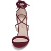image:imageAllegra K Womens Stiletto Heel Laceup Sandals  3 34 inches Heel Open Toe Comfortable Faux Suede perfect for Evening Party Wedding Date NightBurgundy