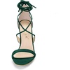 image:imageAllegra K Womens Stiletto Heel Laceup Sandals  3 34 inches Heel Open Toe Comfortable Faux Suede perfect for Evening Party Wedding Date NightGreen
