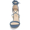 image:imageAllegra K Womens Stiletto Heel Laceup Sandals  3 34 inches Heel Open Toe Comfortable Faux Suede perfect for Evening Party Wedding Date NightHaze Blue
