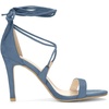 image:imageAllegra K Womens Stiletto Heel Laceup Sandals  3 34 inches Heel Open Toe Comfortable Faux Suede perfect for Evening Party Wedding Date NightHaze Blue