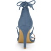 image:imageAllegra K Womens Stiletto Heel Laceup Sandals  3 34 inches Heel Open Toe Comfortable Faux Suede perfect for Evening Party Wedding Date NightHaze Blue