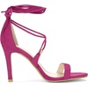 image:imageAllegra K Womens Stiletto Heel Laceup Sandals  3 34 inches Heel Open Toe Comfortable Faux Suede perfect for Evening Party Wedding Date NightHot Pink