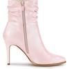 image:imageAllegra K Womens Slouched Ankle Boot Stiletto Heels  Pointy Toe Side Zipper Heel 3 89 Inches Party Halloween days Christmas Days Dating EveningBling Pink