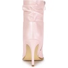 image:imageAllegra K Womens Slouched Ankle Boot Stiletto Heels  Pointy Toe Side Zipper Heel 3 89 Inches Party Halloween days Christmas Days Dating EveningBling Pink
