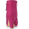 image:imageAllegra K Womens Chunky Heel Platform Ankle Boots  Round Toe Side Zipper Heel 3 17 Inches Party Halloween days Christmas Days Dating EveningHot Pink
