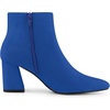 image:imageAllegra K Womens Chunky Heels Pointy Toe Ankle Boots  Block Heels Side Zip Heel 3 Inches Party Halloween days Christmas Days Dating EveningRoyal Blue