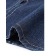 image:imageAllegra K Classic Denim Skirts for Womens Elasticated Waist Washed A Line Long Jean SkirtDark Blue