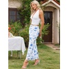 image:imageAllegra K Floral Mesh Maxi Skirt for Women Summer 2026 High Waisted Boho Bodycon Fishtail Long SkirtsWhite Blue