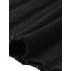image:imageAllegra K Pleated Sweater Dress for Womens Mock Neck Long Sleeve Casual Fall Winter Ribbed Knit ALine Midi DressBlack