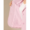 image:imageAllegra K Tweed Blazer for Womens Notch Lapel Long Sleeve Fall Winter Elegant Business Casual JacketPink