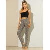 image:imageAllegra K Womens Leggings Striped Tights High Waist Elastic Waistband Party Yoga Stirrup PantsBeigeleopard