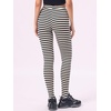 image:imageAllegra K Womens Leggings Striped Tights High Waist Elastic Waistband Party Yoga Stirrup PantsBlack Beigestripe