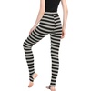 image:imageAllegra K Womens Leggings Striped Tights High Waist Elastic Waistband Party Yoga Stirrup PantsBlack Greystripe