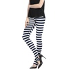 image:imageAllegra K Womens Leggings Striped Tights High Waist Elastic Waistband Party Yoga Stirrup PantsDark Bluestripe