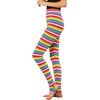 image:imageAllegra K Womens Leggings Striped Tights High Waist Elastic Waistband Party Yoga Stirrup PantsMulticolorstripe