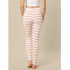 image:imageAllegra K Womens Leggings Striped Tights High Waist Elastic Waistband Party Yoga Stirrup PantsPink Whitestripe