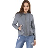 image:imageAllegra K Womens Lightweight Classic Casual Stand Collar Pocket Short Biker Moto JacketGrey