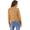 image:imageAllegra K Womens Lightweight Classic Casual Stand Collar Pocket Short Biker Moto JacketKahki