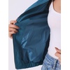image:imageAllegra K Womens Lightweight Classic Casual Stand Collar Pocket Short Biker Moto JacketPeacock Blue