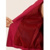 image:imageAllegra K Womens Lightweight Classic Casual Stand Collar Pocket Short Biker Moto JacketRed