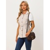 image:imageAllegra K Womens Zip Up Sleeveless Jacket Utility Anorak Outwear Cargo VestBeige