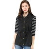 image:imageAllegra K Womens Zip Up Sleeveless Jacket Utility Anorak Outwear Cargo VestBlack