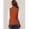 image:imageAllegra K Womens Zip Up Sleeveless Jacket Utility Anorak Outwear Cargo VestBrown Red