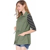 image:imageAllegra K Womens Zip Up Sleeveless Jacket Utility Anorak Outwear Cargo VestGreen