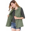 image:imageAllegra K Womens Zip Up Sleeveless Jacket Utility Anorak Outwear Cargo VestGreen