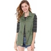 image:imageAllegra K Womens Zip Up Sleeveless Jacket Utility Anorak Outwear Cargo VestGreen