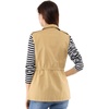 image:imageAllegra K Womens Zip Up Sleeveless Jacket Utility Anorak Outwear Cargo VestKhaki
