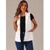 image:imageAllegra K Womens Zip Up Sleeveless Jacket Utility Anorak Outwear Cargo VestWhite