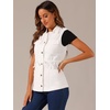 image:imageAllegra K Womens Zip Up Sleeveless Jacket Utility Anorak Outwear Cargo VestWhite