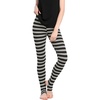 image:imageAllegra K Womens Leggings Striped Tights High Waist Elastic Waistband Party Yoga Stirrup PantsBlack Greystripe