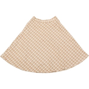 image:imageAllegra K Womens Plaids Vintage Tartan Elastic Waist Knee Length ALine SkirtApricot