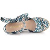 image:imageAllegra K Womens Platform Sandal Wedge Heels  4 12 inches Heel Espadrille Bow Comfortable Fabric perfect for Evening Party Wedding Date NightBlue