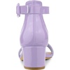 image:imageAllegra K Womens Open Toe Low Block Heel Ankle Strap Purple Sandals 75 M US