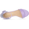 image:imageAllegra K Womens Open Toe Low Block Heel Ankle Strap Purple Sandals 75 M US