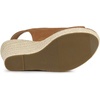 image:imageAllegra K Womens Platform Sandals Wedge Heels  4 12 inches Heel Espadrille Slingback Comfortable Faux Suede perfect for Evening Party Wedding Date NightBrown
