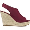 image:imageAllegra K Womens Platform Sandals Wedge Heels  4 12 inches Heel Espadrille Slingback Comfortable Faux Suede perfect for Evening Party Wedding Date NightBurgundy