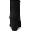 image:imageAllegra K Womens Chunky Heels Zipper Ankle Boots  Round Toe Wide Calf Heel 3 Inches Party Halloween days Christmas Days Dating EveningBlack