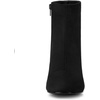 image:imageAllegra K Womens Chunky Heels Zipper Ankle Boots  Round Toe Wide Calf Heel 3 Inches Party Halloween days Christmas Days Dating EveningBlack