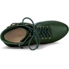 image:imageAllegra K Womens Lace Up Ankle Boots Block Heel  PlatformRound Toe Side Zipper Heel 4 89 Inches Party Halloween days Christmas Days Dating EveningDark Green