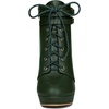 image:imageAllegra K Womens Lace Up Ankle Boots Block Heel  PlatformRound Toe Side Zipper Heel 4 89 Inches Party Halloween days Christmas Days Dating EveningDark Green