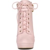 image:imageAllegra K Womens Lace Up Ankle Boots Block Heel  PlatformRound Toe Side Zipper Heel 4 89 Inches Party Halloween days Christmas Days Dating EveningPink