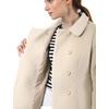 image:imageAllegra K Womens Peter Pan Collar Overcoat Double Breasted Winter Trench Pea CoatBeige